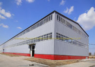 ضد زنگ Warehouse ساختار فولاد Prefab ساختمان های فلزی گرم گالوانیزه