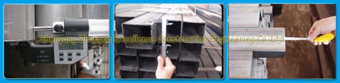 ساختمان های فولادی ساختمان بخش های توخالی / مصالح ساختمانی لوله های گالوانیزه سرد رول