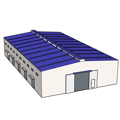 Bolt Connection Peb Structure Industrial Warehouse Steel Structure With Galvanizing