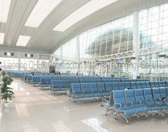 UV Resistant Prefabricated Steel Structures Large Span Prefab Bus / Train Station