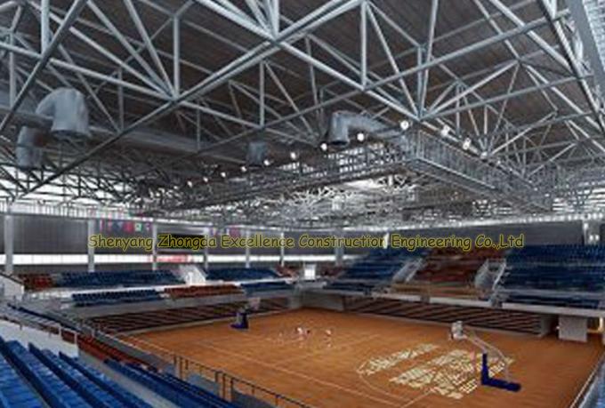 فضای ساختمانی فلزی سقف سازی برای سالن ورزشی
