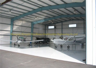 GB JIS Steel Airplane Hangars Prefab Aircraft Hangars Q235B Q345B
